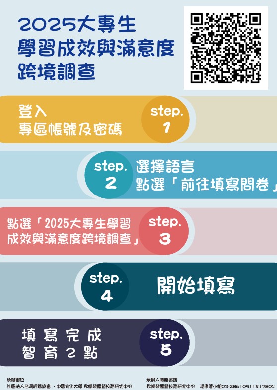 大專生 學習成效與滿意度調查